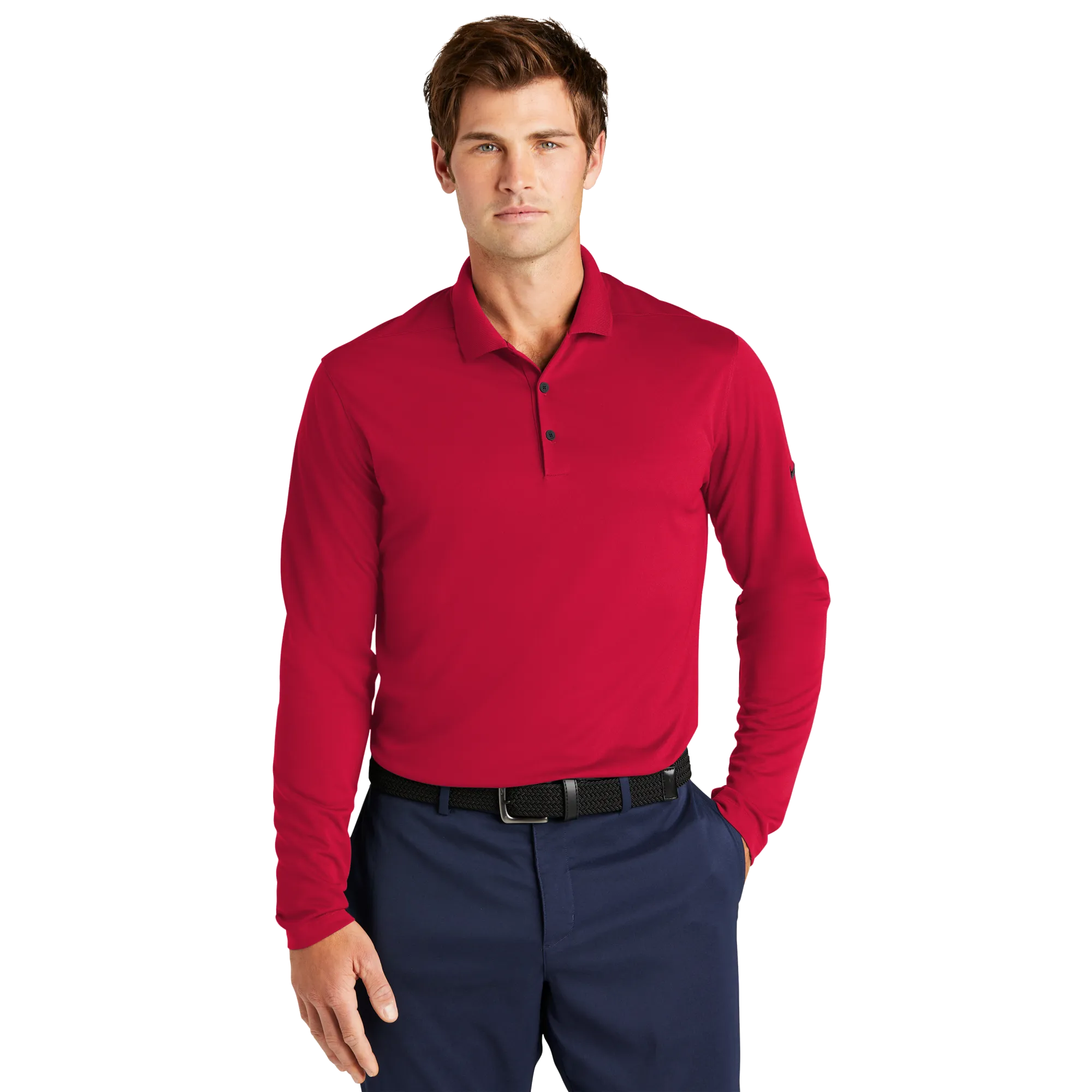 B2220M Mens Dri-Fit Micro Pique 2.0 Long Sleeve Polo