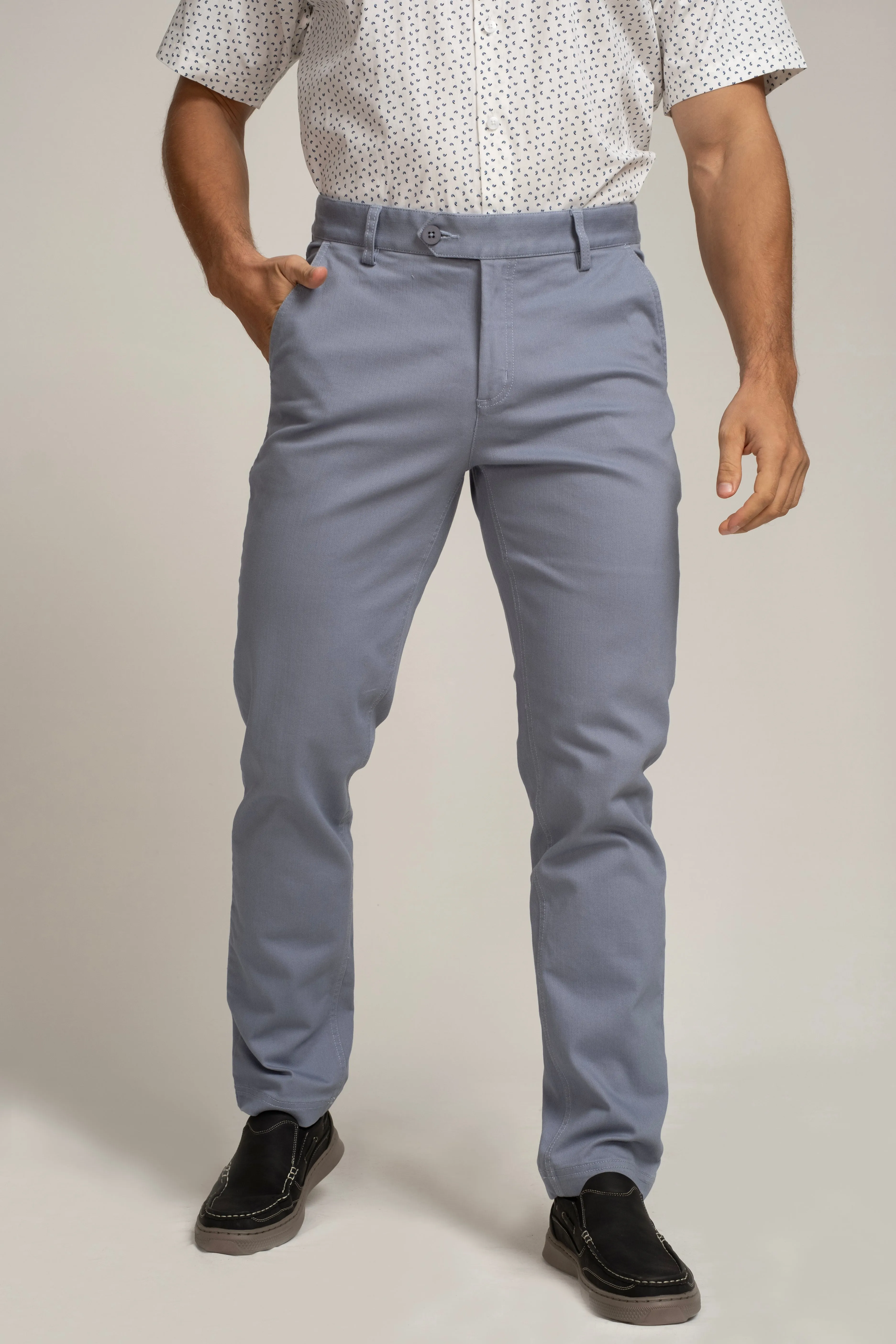 Crocodile Slim Fit Chino Blue Forever Blue