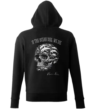 'If The Ocean Dies, We Die' Unisex Zip-Up Hoodie
