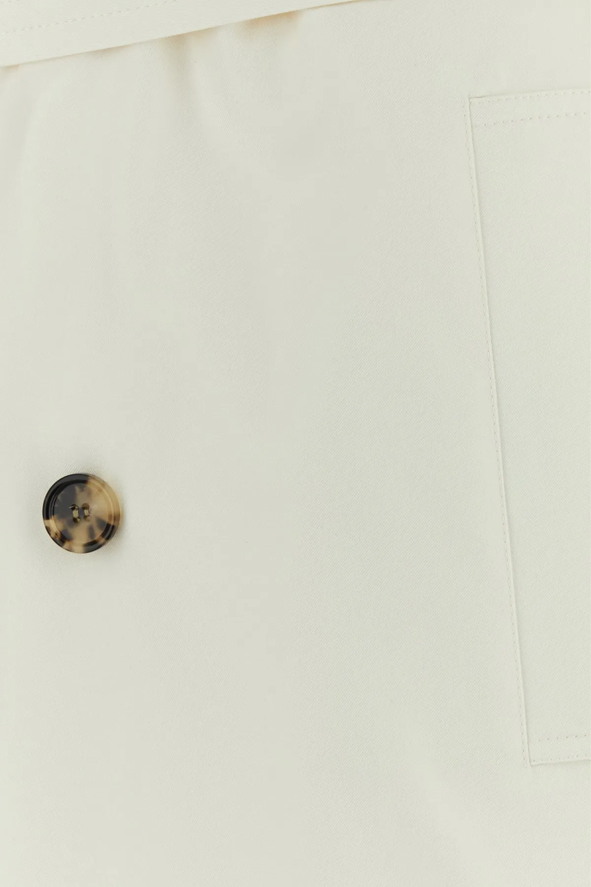 Ivory silk trench coat