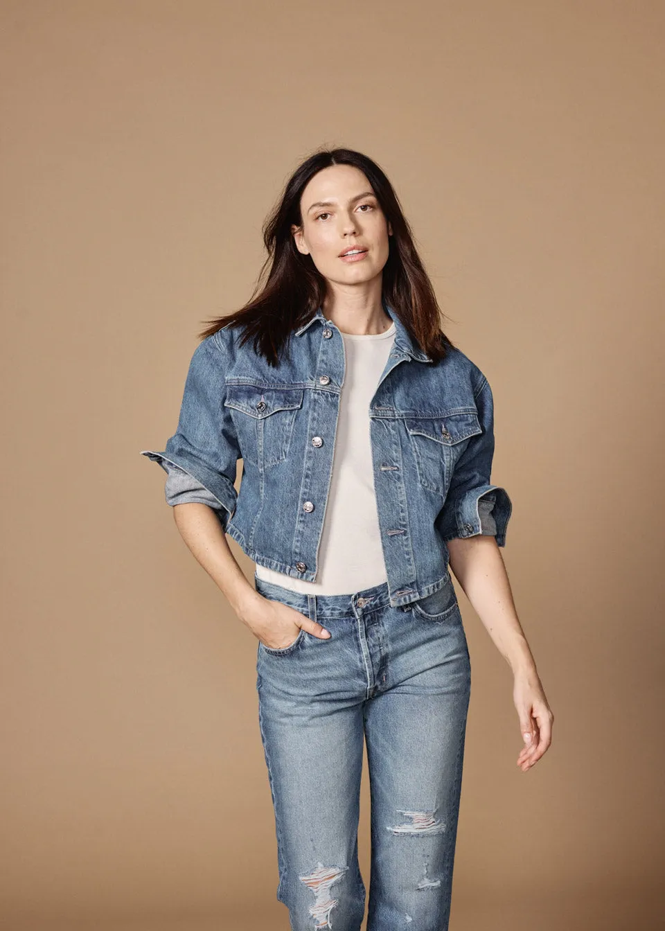 Jodi Cropped Jacket || Borderline