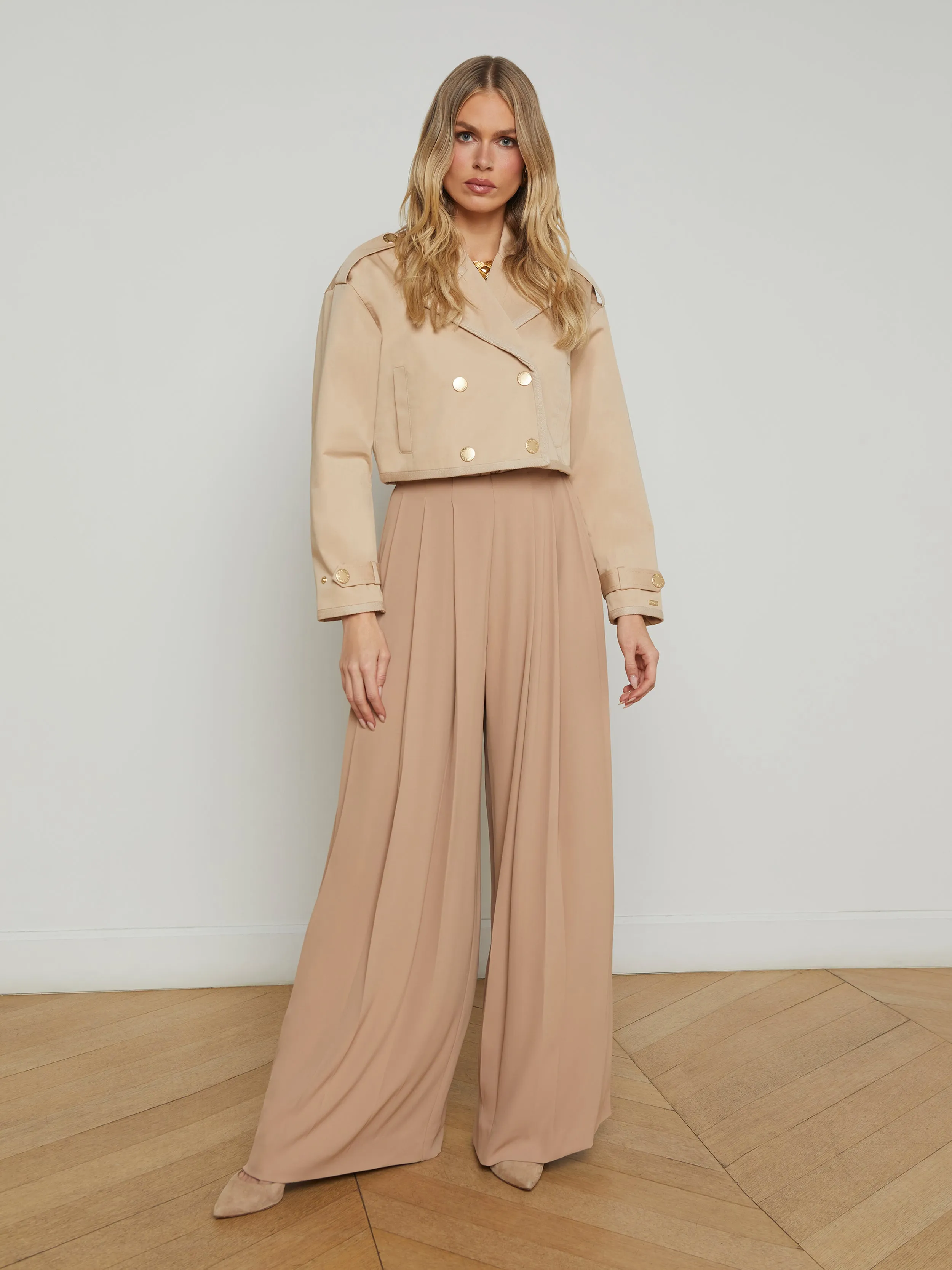 Kento Cropped Trench Coat