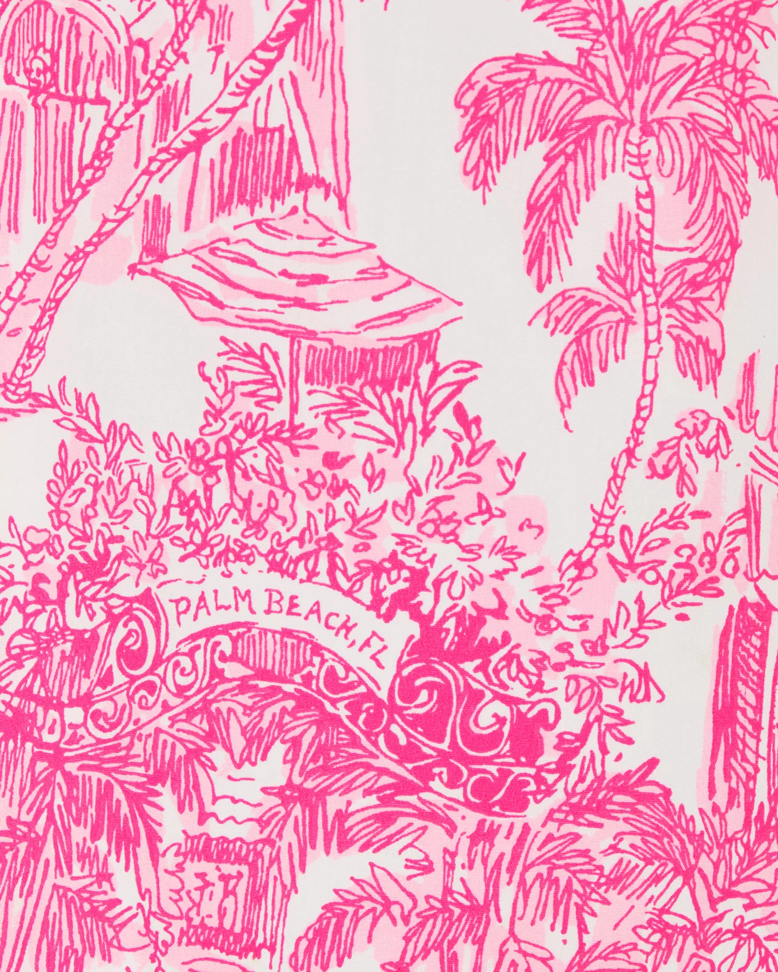 Lilly Pulitzer Girl's Little Lilly Classic Shift Dress - Resort White Pb Anniversary Toile