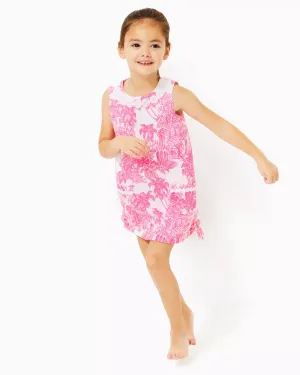 Lilly Pulitzer Girl's Little Lilly Classic Shift Dress - Resort White Pb Anniversary Toile