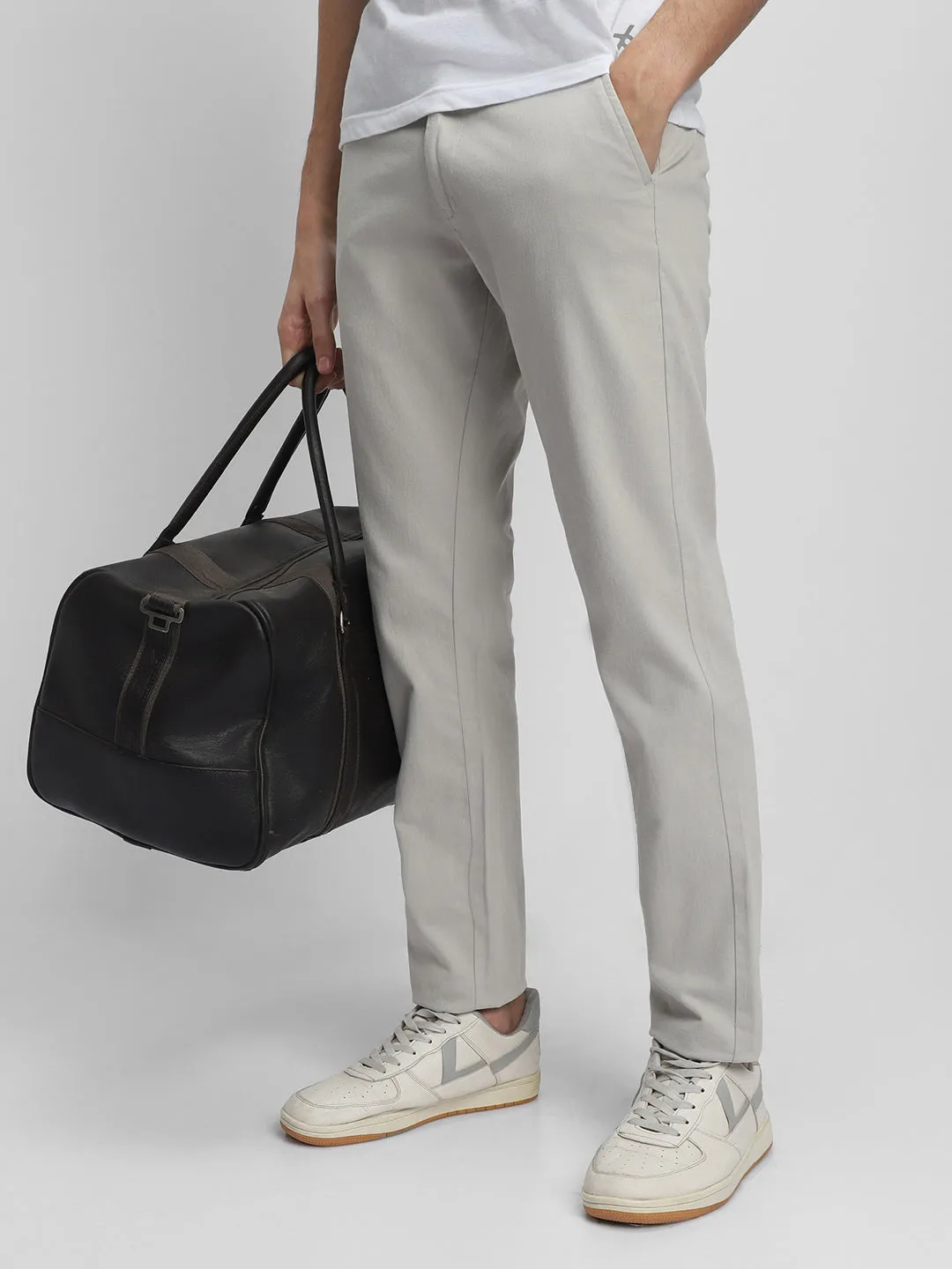 Men's Slim Fit Wrinkle Free Chinos Trousers