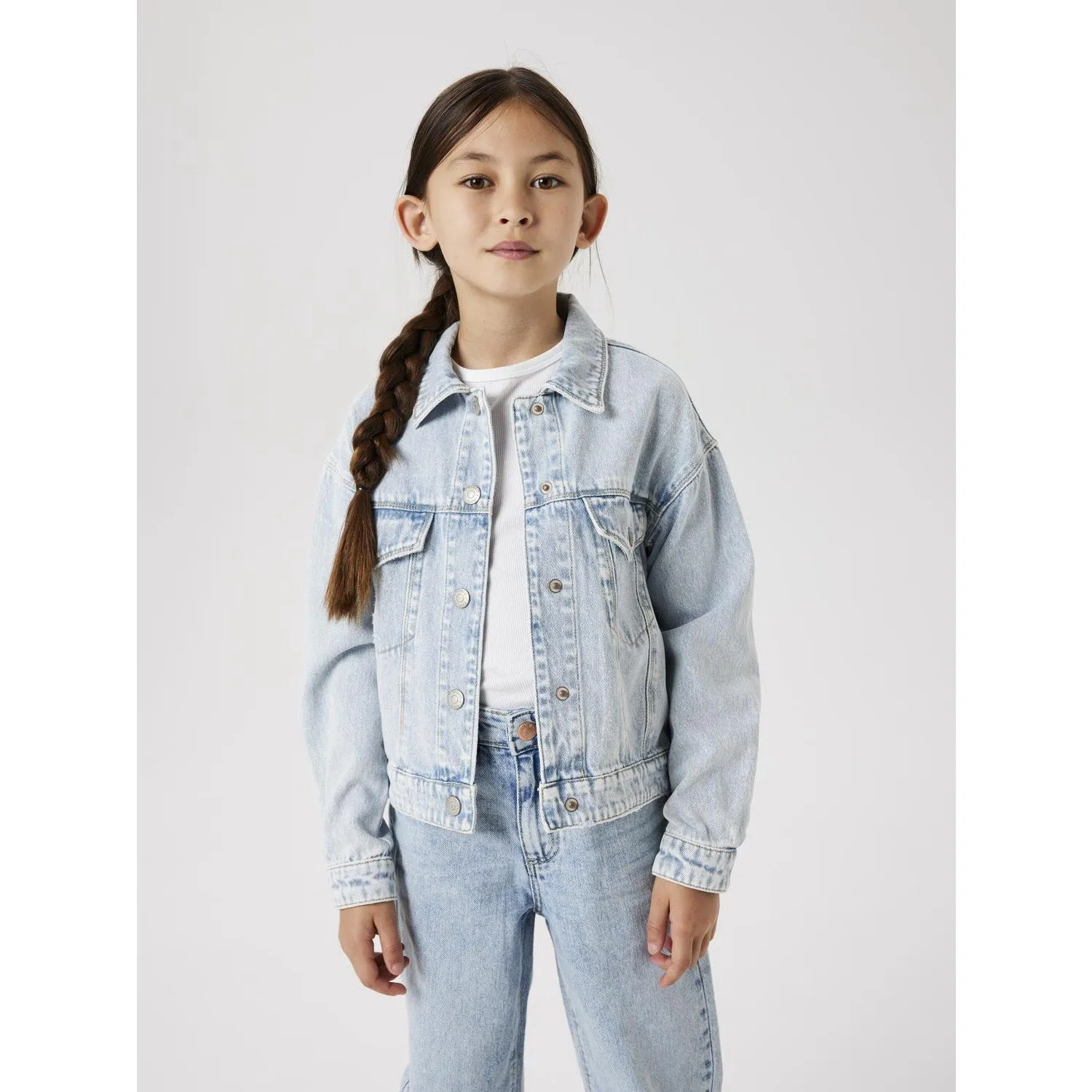 Name It Light Blue Bleached Denim Mila Denim Jacket Noos
