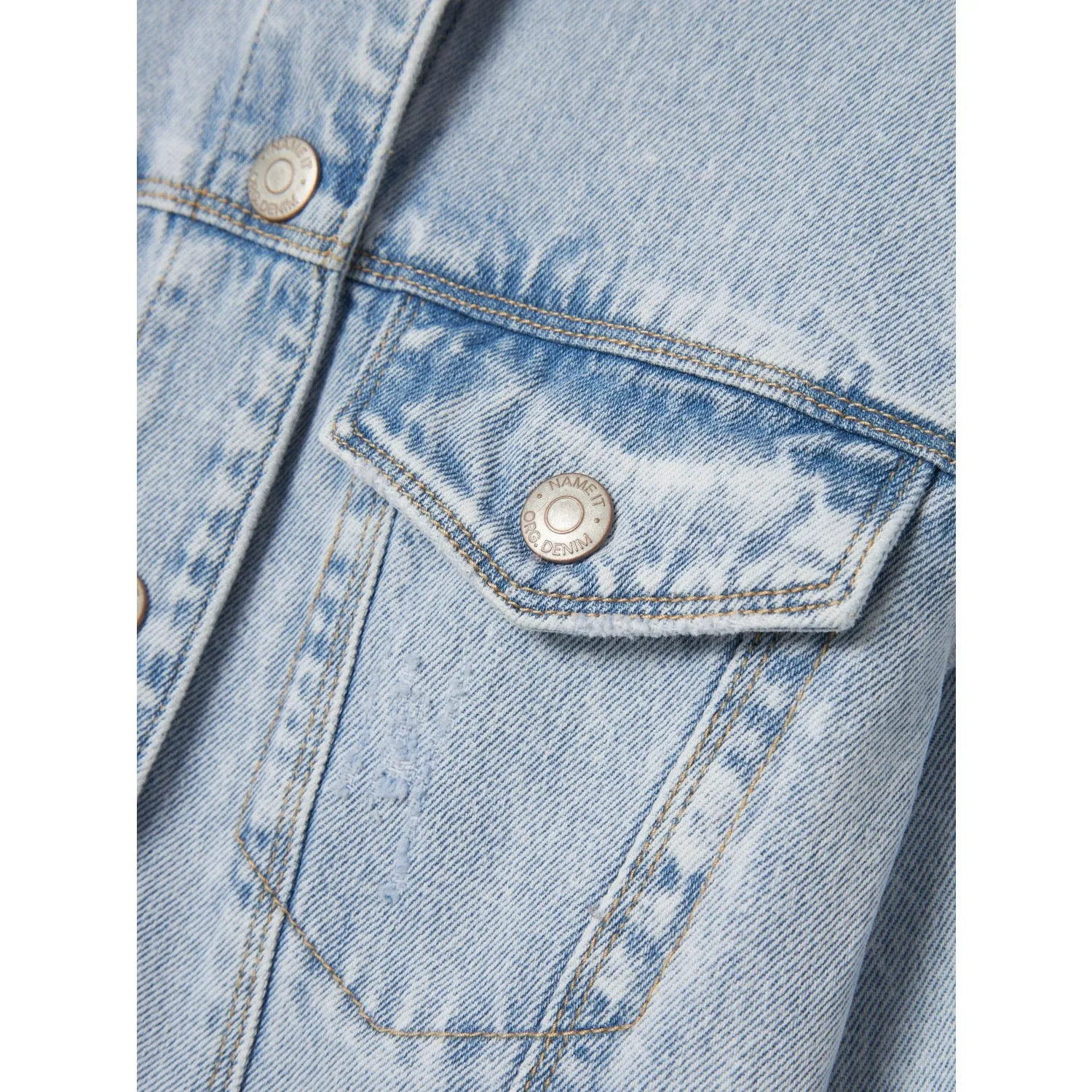 Name It Light Blue Bleached Denim Mila Denim Jacket Noos
