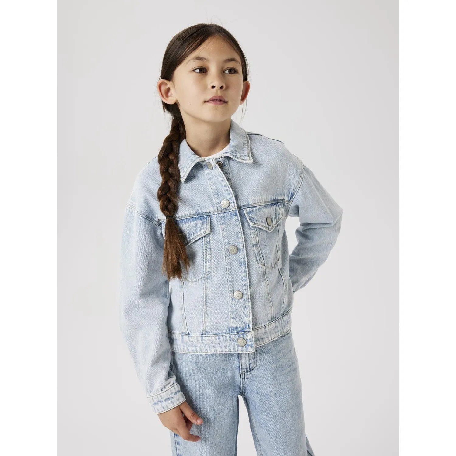 Name It Light Blue Bleached Denim Mila Denim Jacket Noos