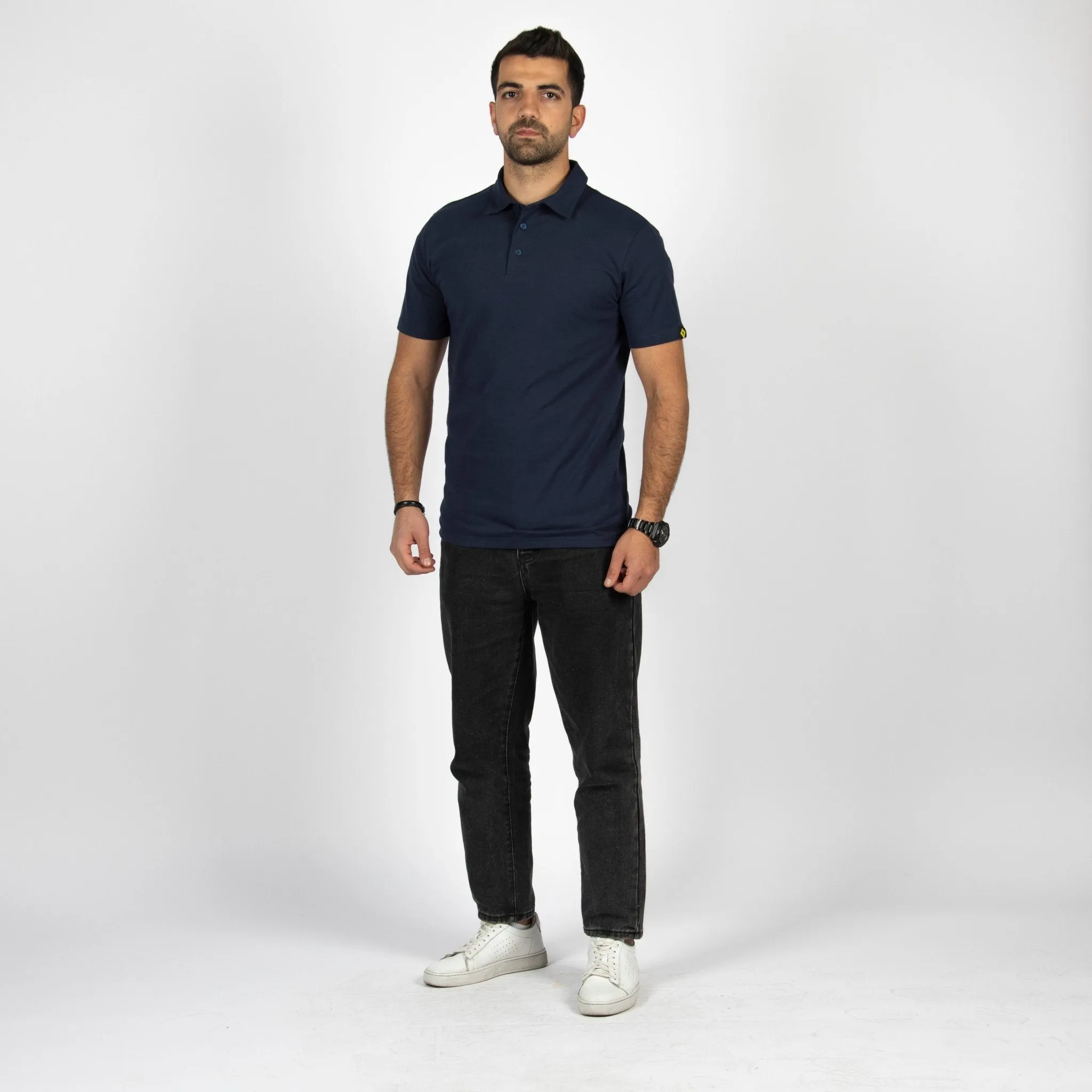 Navy Blue | Adult Short Sleeve Polo