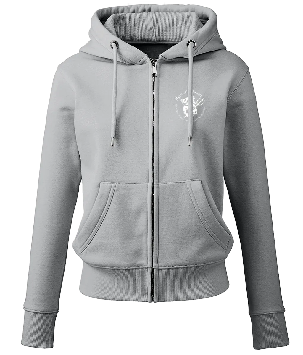 Neptune's Pirate Skull Logo Women's Zip Hoodie