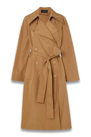 Rainwear Chatsworth Belted Double-breasted Shell Trench Coat