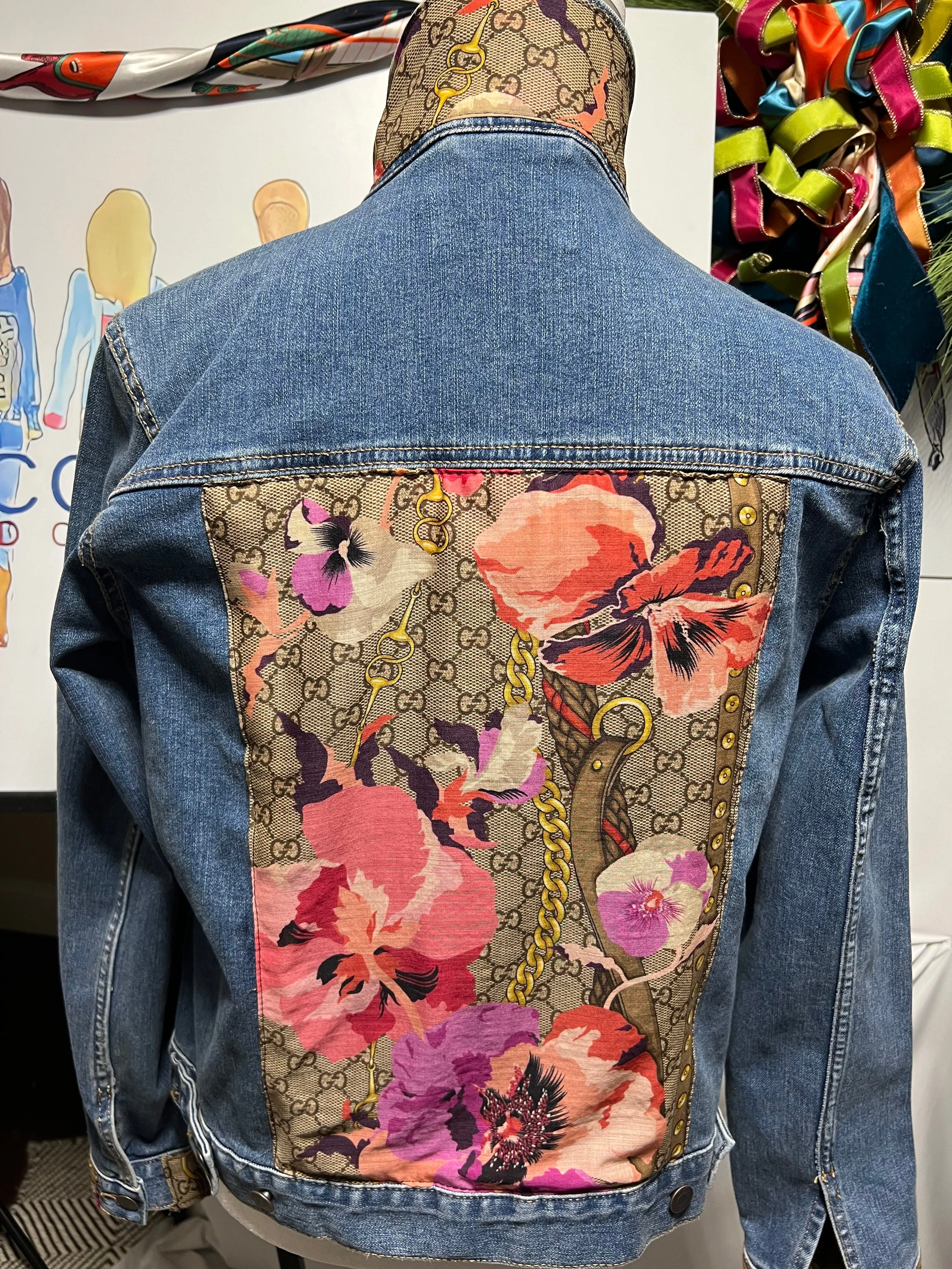 Sale XL Poppy Pink Monogram Jacket