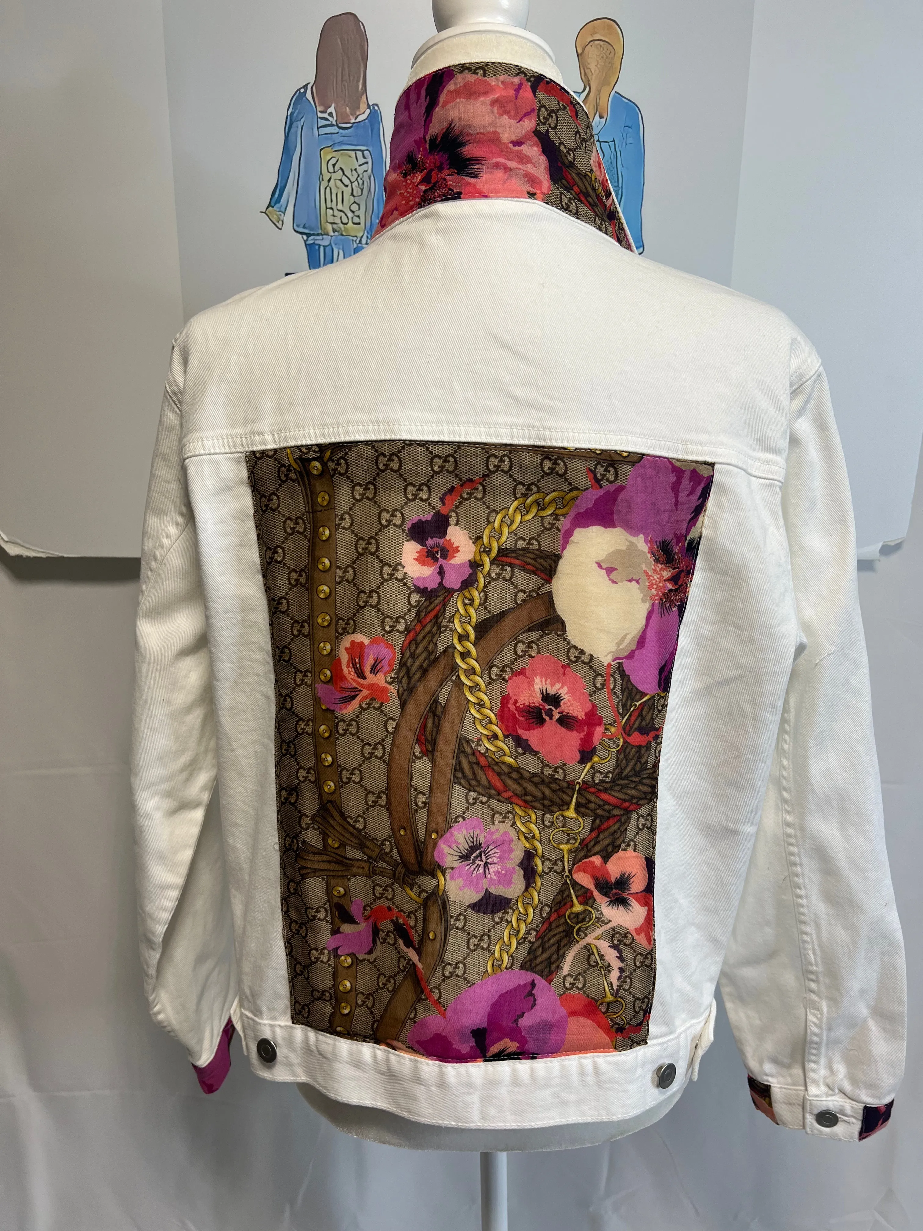 Sale XL Poppy Pink Monogram Jacket