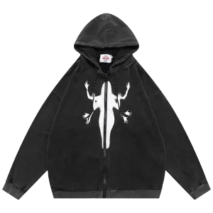 Silhouette Zip Hoodie