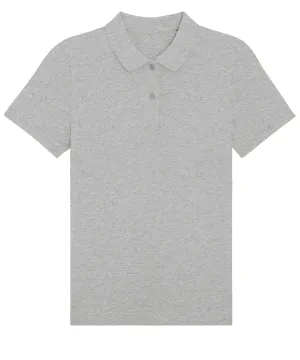 Stella Elliser womens fitted piqu short sleeve polo  (STPW333) | Heather Grey