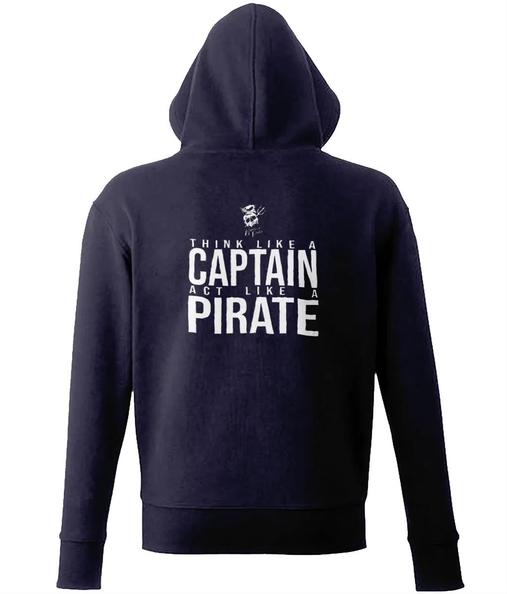 Think Like a Captain Unisex Zip Hoodie