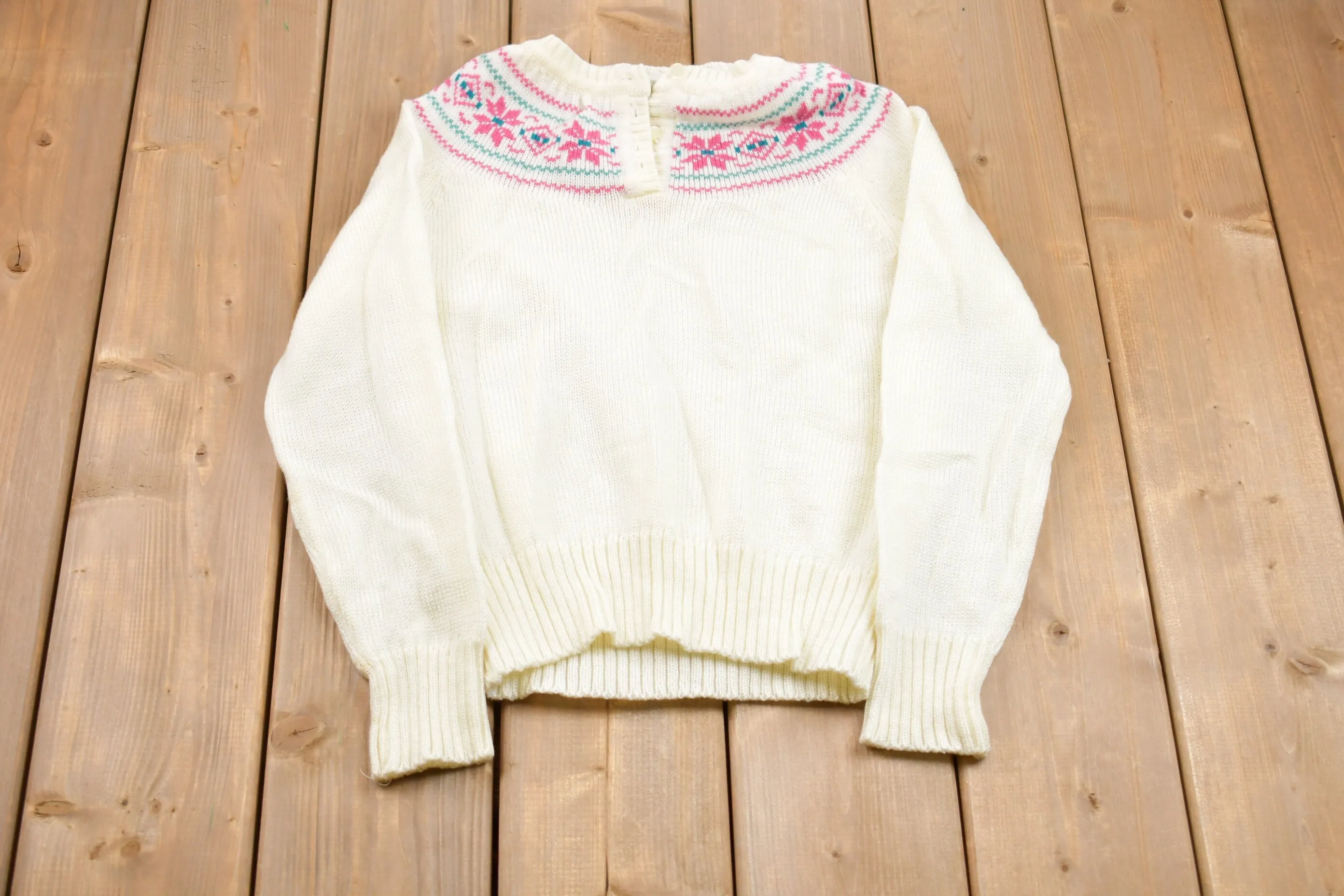 Vintage 1990s A Fashion Import Knitted Sweater