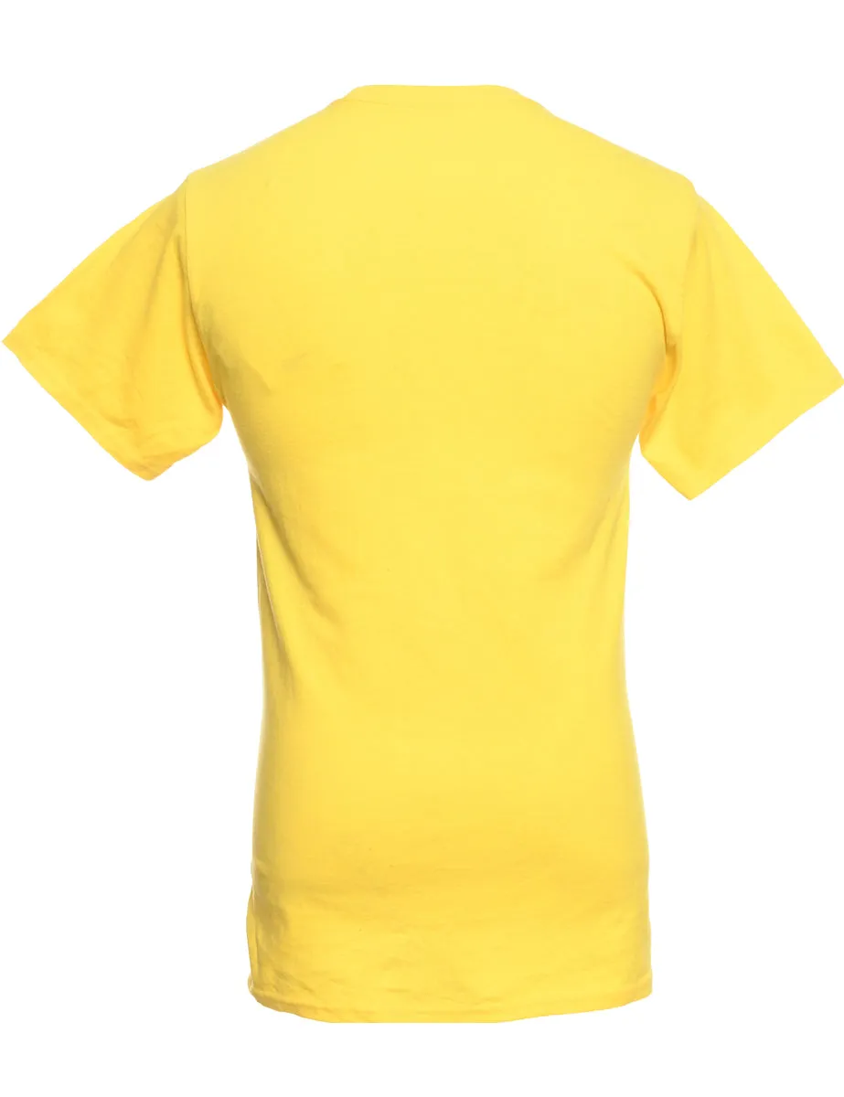 Yellow Hanes Printed T-shirt - S
